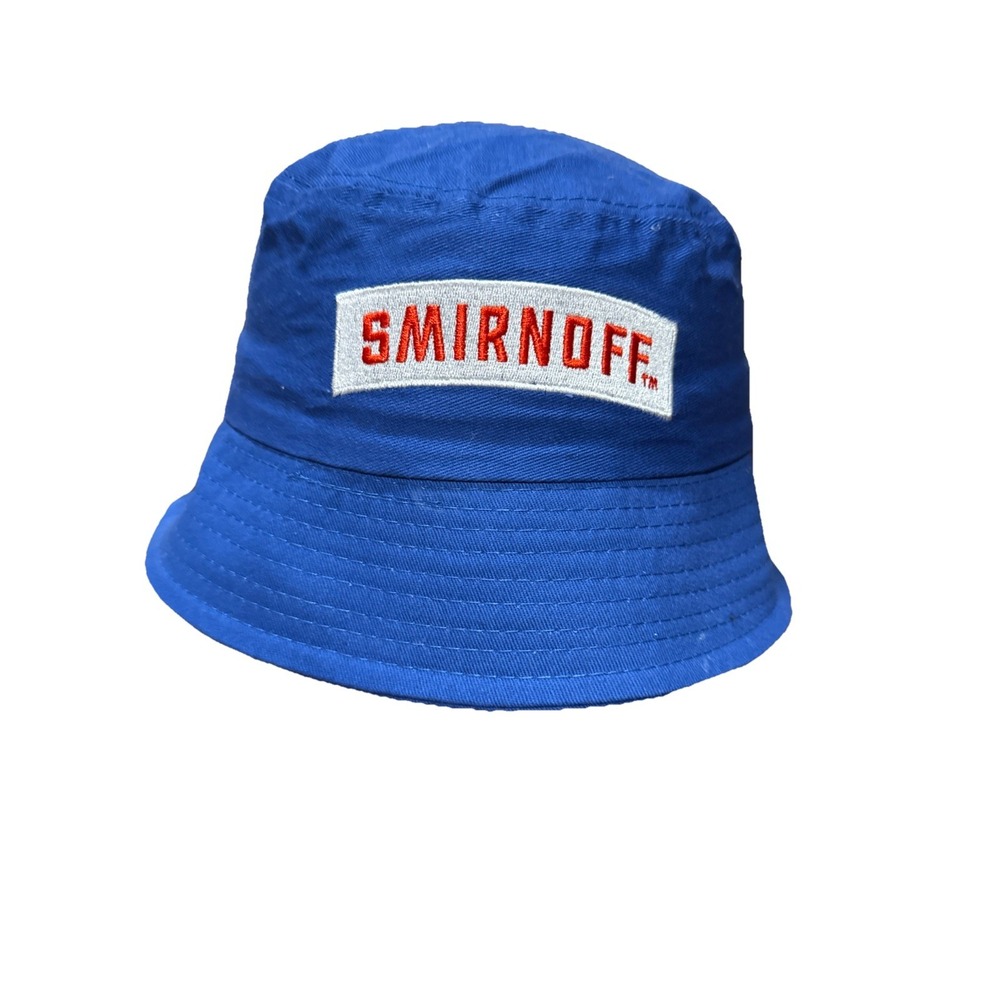 Smirnoff Vodka‎ Blue Adult Medium Bucket Floppy Hat